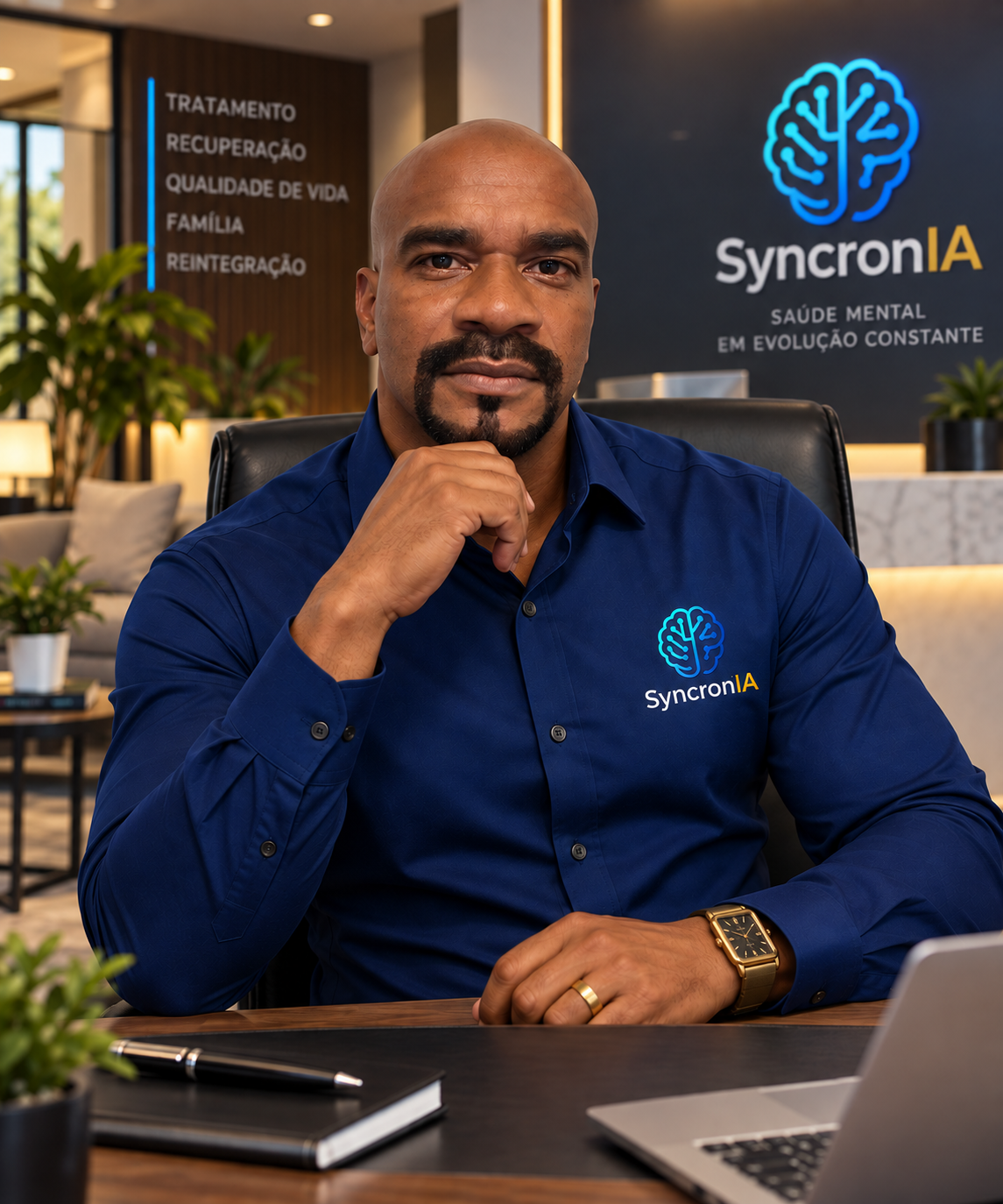 Foto de Paulo César, idealizador do Syncron'IA